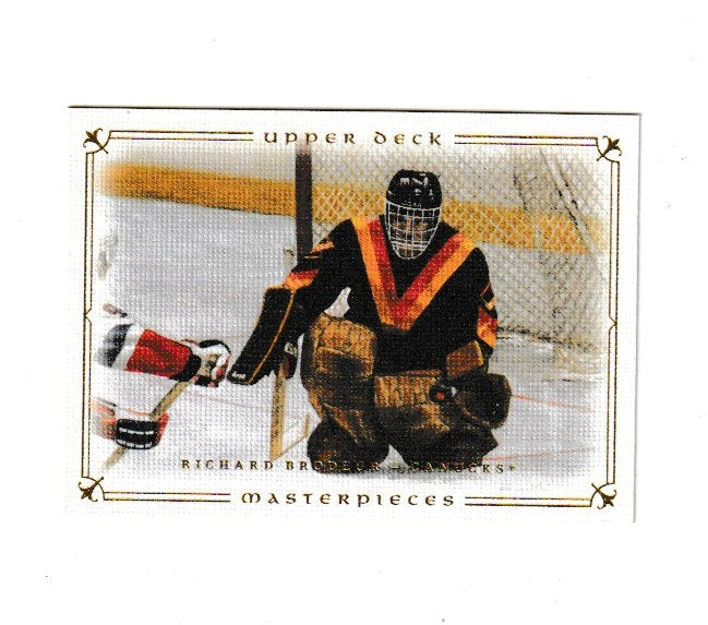 2008-09 UD Masterpieces #9 Richard Brodeur
