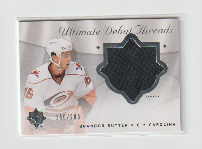 2008-09 Ultimate Debut Threads #DT-BS Brandon Sutter