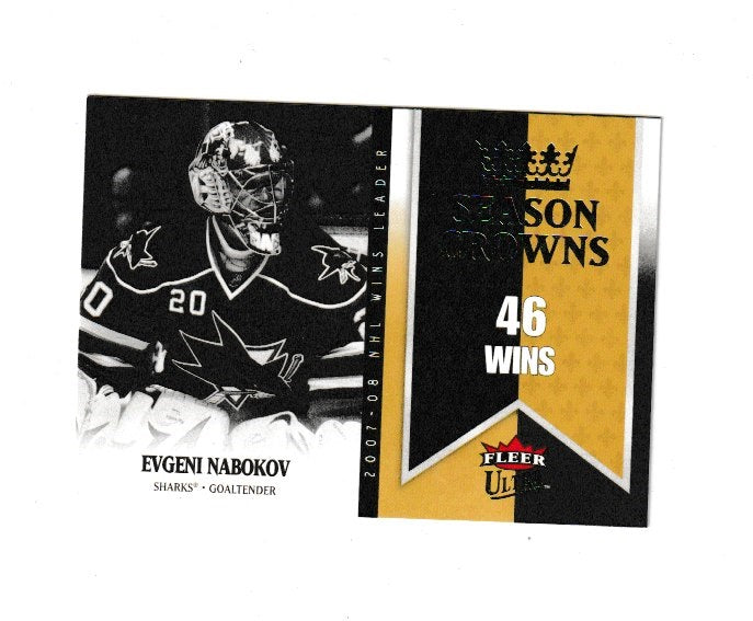 2008-09 Ultra Season Crowns #SC4 Evgeni Nabokov