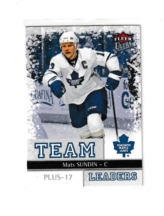 2008-09 Ultra Team Leaders #TL24 Mats Sundin