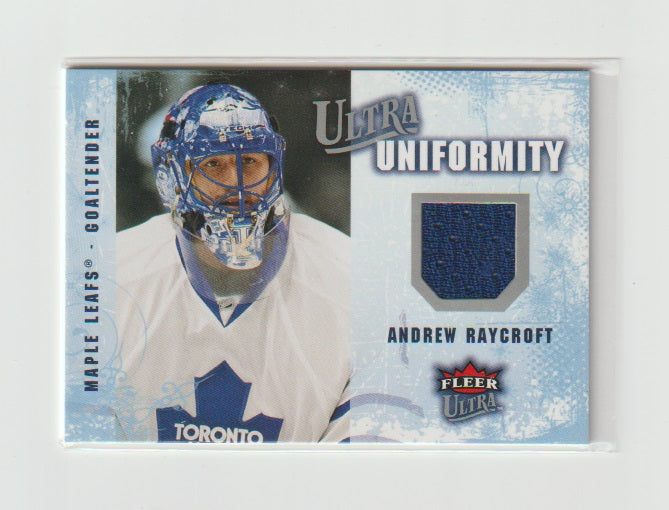 2008-09 Ultra Uniformity #UA-AR Andrew Raycroft
