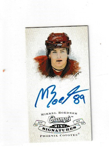2008-09 Upper Deck Champs Mini Signatures #CS-BK Mikkel Boedker