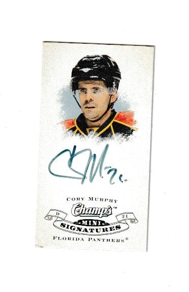 2008-09 Upper Deck Champs Mini Signatures #CS-CM Cory Murphy