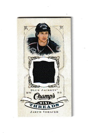 2008-09 Upper Deck Champs Mini Threads #CT-JV Jakub Voracek