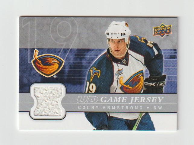 2008-09 Upper Deck Game Jersey #GJ-CA Colby Armstrong