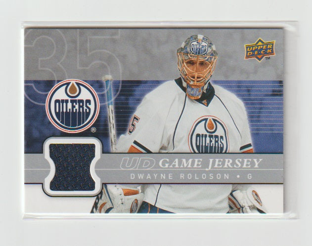 2008-09 Upper Deck Game Jersey #GJ-DR Dwayne Roloson
