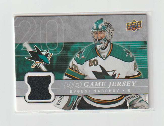 2008-09 Upper Deck Game Jersey #GJ-EN Evgeni Nabokov