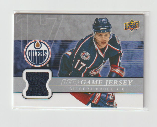2008-09 Upper Deck Game Jersey #GJ-GB Gilbert Brule