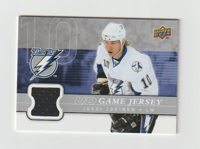 2008-09 Upper Deck Game Jersey #GJ-JO Jussi Jokinen