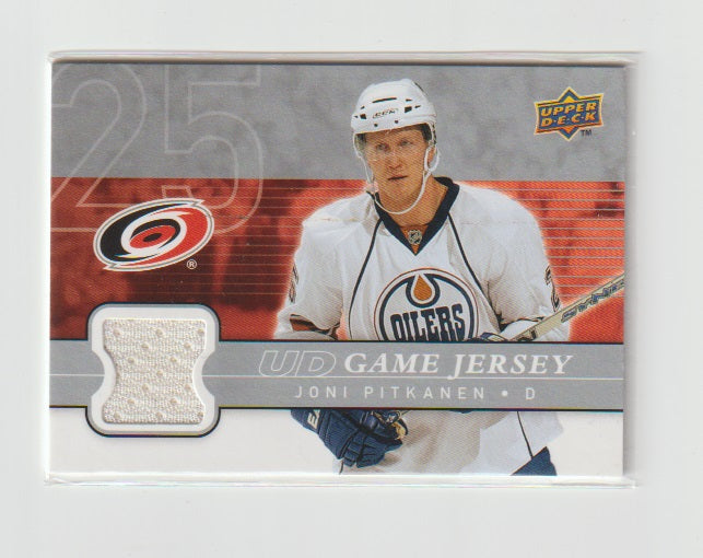 2008-09 Upper Deck Game Jersey #GJ-JP Joni Pitkanen