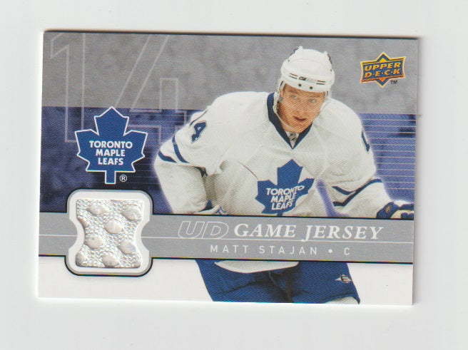 2008-09 Upper Deck Game Jersey #GJ-MS Matt Stajan