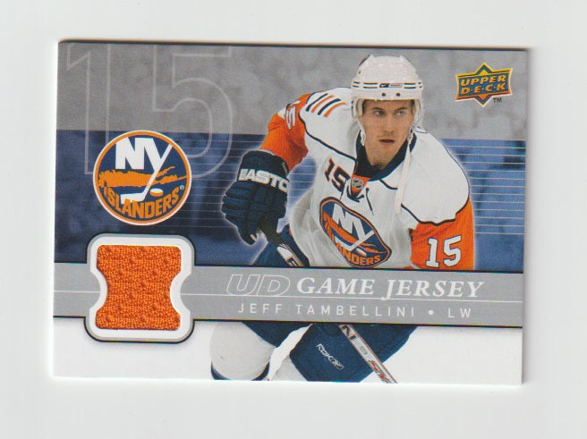 2008-09 Upper Deck Game Jersey #GJ2-JT Jeff Tambellini