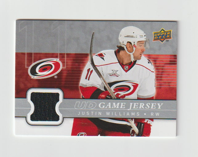 2008-09 Upper Deck Game Jersey #GJ2-JW Justin Williams