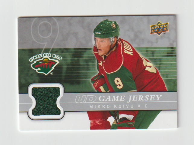 2008-09 Upper Deck Game Jersey #GJ2-MK Mikko Koivu