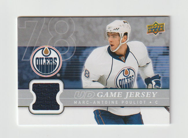 2008-09 Upper Deck Game Jersey #GJ2-MP Marc-Antoine Pouliot
