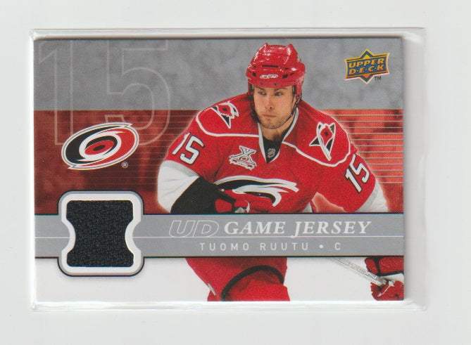2008-09 Upper Deck Game Jersey #GJ2-RU Tuomo Ruutu