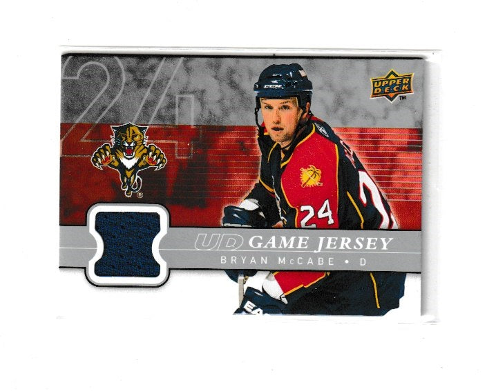 2008-09 Upper Deck Game Jerseys #GJ2-MC Bryan McCabe