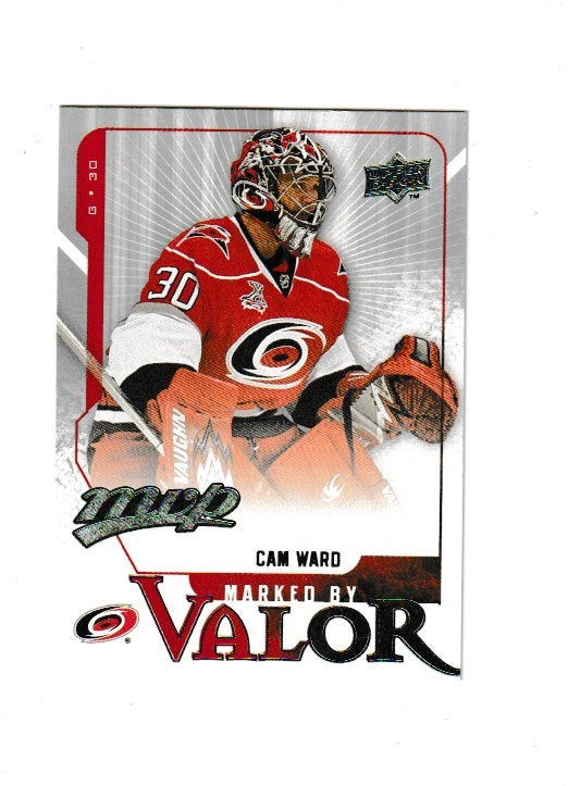 2008-09 Upper Deck MVP Marked by Valor #MV4 Cam Ward