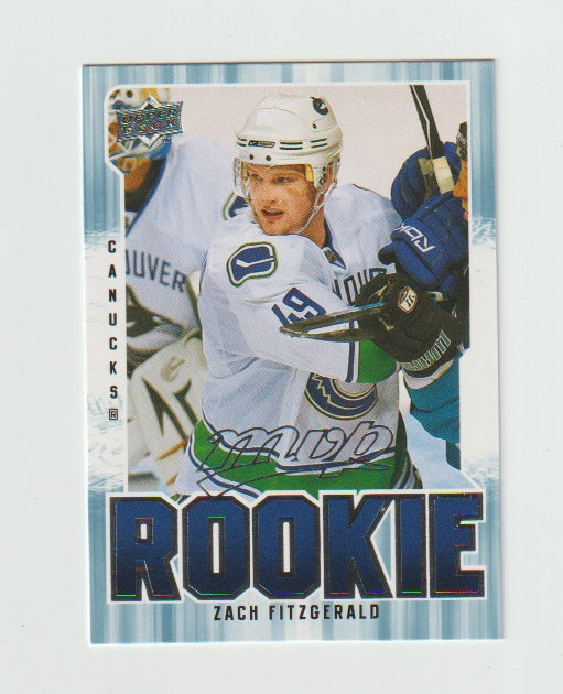 2008-09 Upper Deck MVP Rookie #392 Zach Fitzgerald