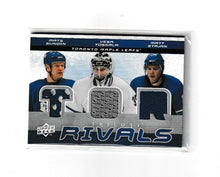 Load image into Gallery viewer, 2008-09 Upper Deck Trilogy Rivals #TOR-BUF Mats Sundin, Vesa Toskala, Matt Stajan, Ryan Miller, Maxim Agfinogenov &amp; Drew Stafford
