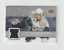 Load image into Gallery viewer, 2008-09 Upper Deck Game Jersey #GJ-DL David Legwand
