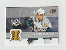 Load image into Gallery viewer, 2008-09 Upper Deck Game Jersey #GJ-DL David Legwand
