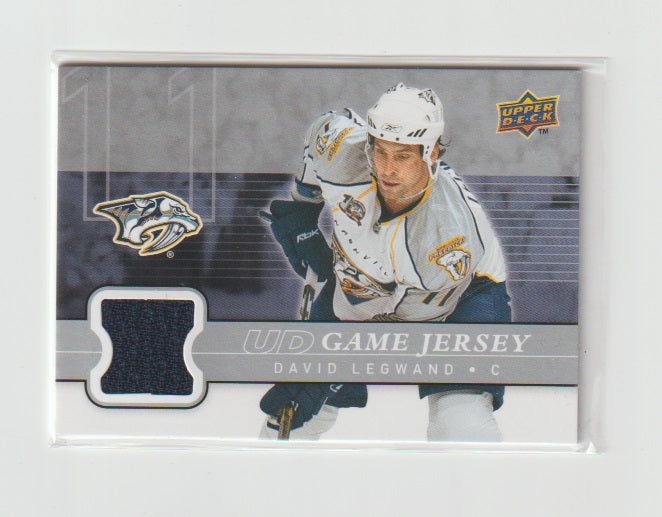 2008-09 Upper Deck Game Jersey #GJ-DL David Legwand