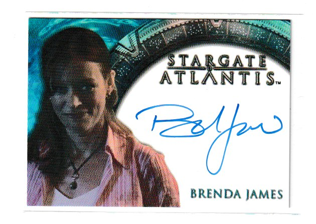 2008 Stargate Atlantis S3 & S4 Brenda James as Dr Katie Brown Autograph