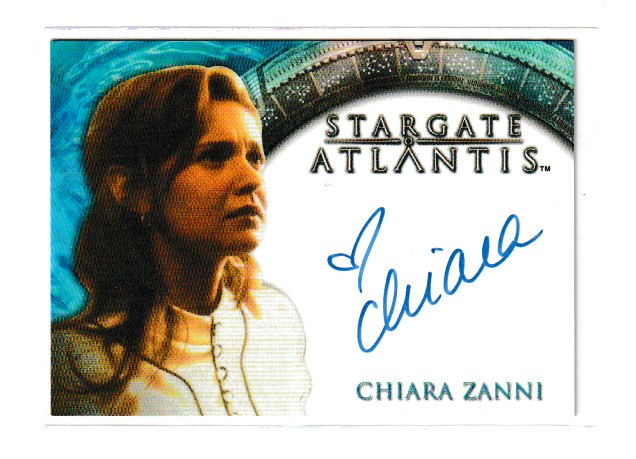 2008 Stargate Atlantis S3 & S4 Chiara Zanni as Melena Autograph