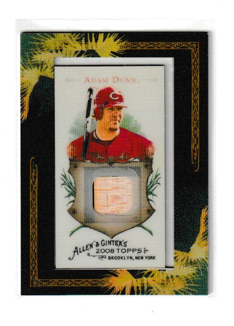 2008 Topps Allen and Ginter Relics #AGR-AD2 Adam Dunn