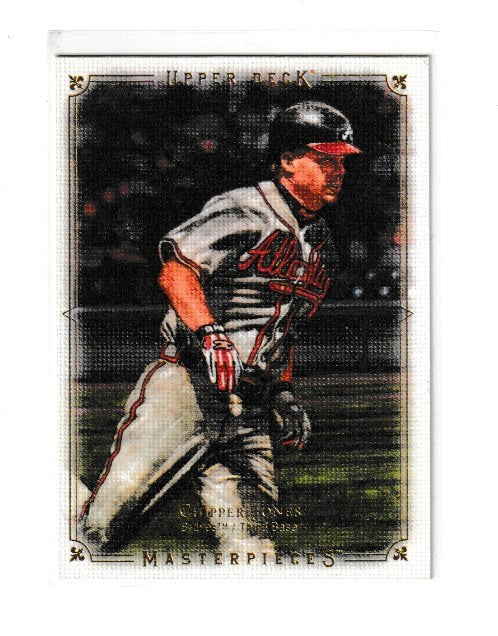 2008 UD Masterpieces #4 Chipper Jones