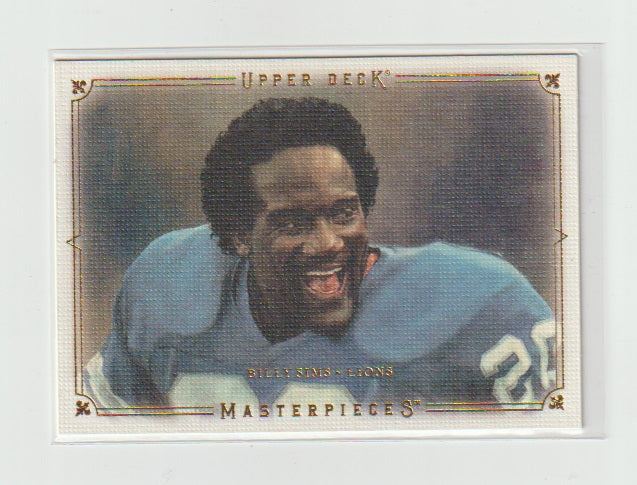 2008 UD Masterpieces #77 Billy Sims