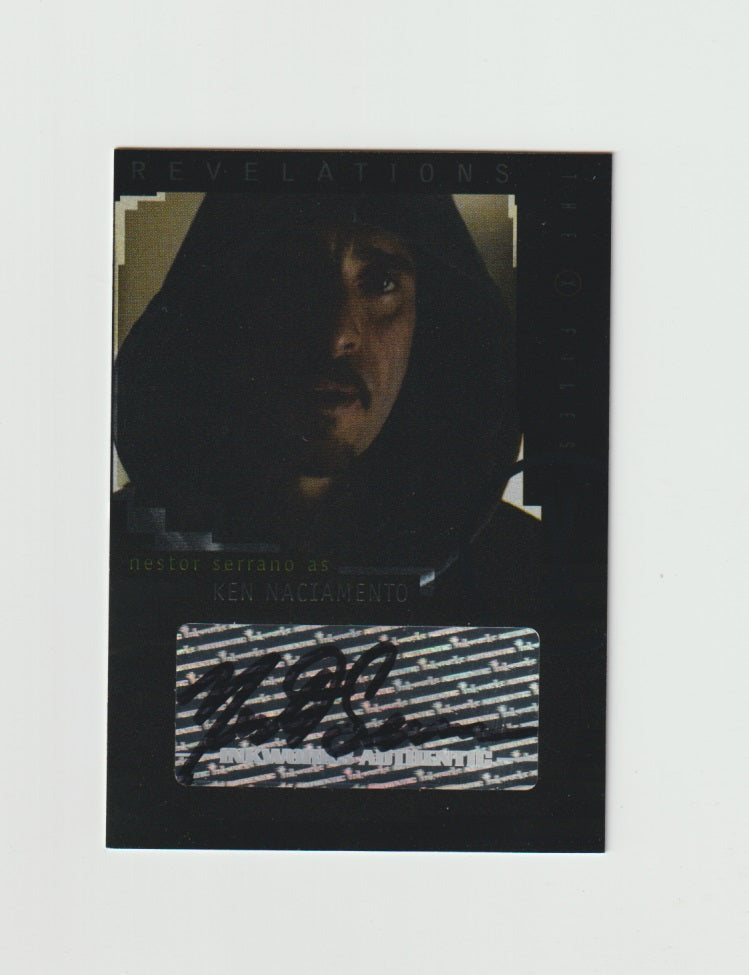 2008 X-Files I Want To Believe Autographs #A-9 Nestor Serrano as Ken Naciamento