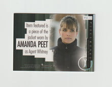 Load image into Gallery viewer, 2008 X-Files I Want To Believe Pieceworks #PW-13 Amanda Peet as Agent Whitney
