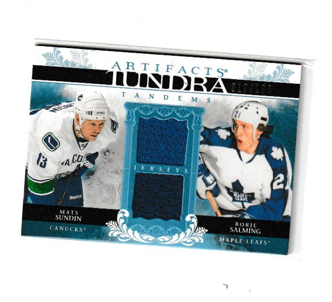 2009-10 Artifacts Tundra Tandems #TT-SS Mats Sundin & Borje Salming