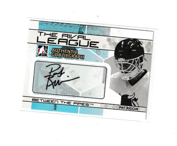 2009-10 Between The Pipes Goaliegraphs #A-PRI Pat Riggin