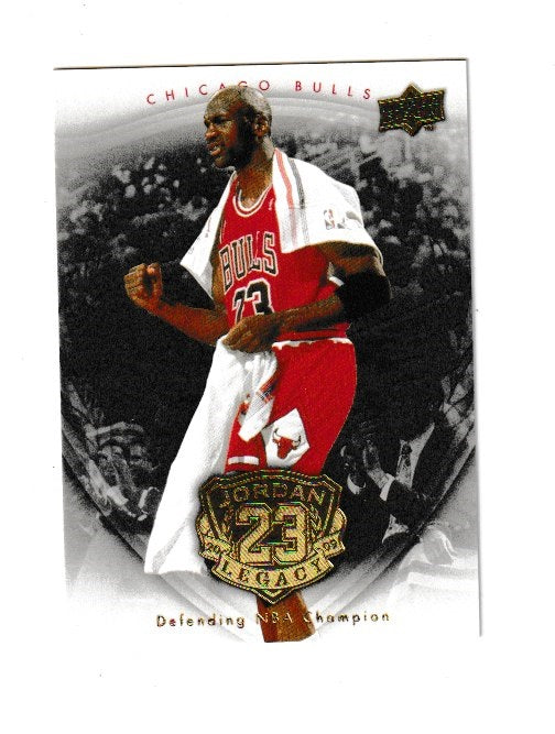 2009-10 Michael Jordan Legacy Collection Gold #55 Michael Jordan