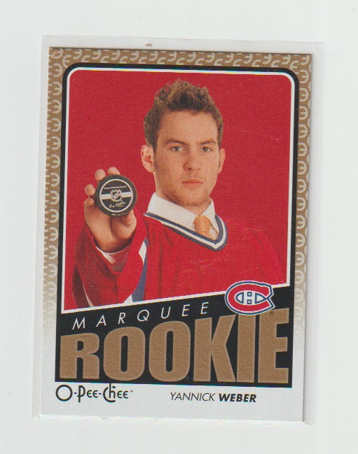 2009-10 O-Pee-Chee Marquee Rookies #501 Yannick Weber