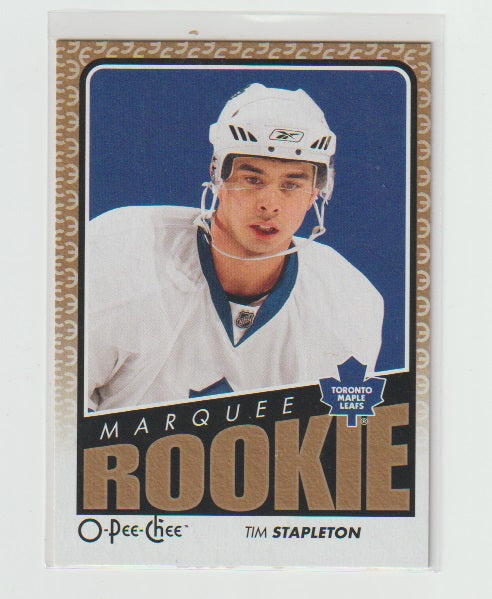 2009-10 O-Pee-Chee Marquee Rookies #506 Tim Stapleton