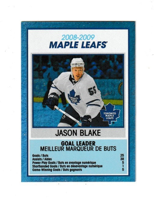 2009-10 O-Pee-Chee Team Checklists #TC28 Jason Blake