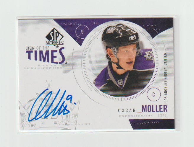 2009-10 SP Authentic Sign of the Times #ST-OM Oscar Moller