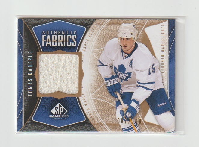 2009-10 SP Game Used Authentic Fabric Gold #AF-TK Tomas Kaberle