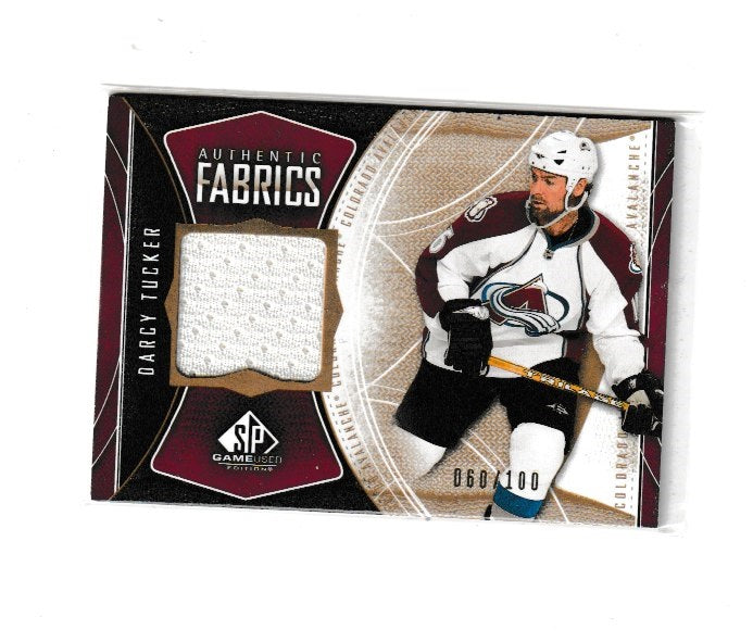 2009-10 SP Game Used Authentic Fabrics Gold #AF-DY Darcy Tucker