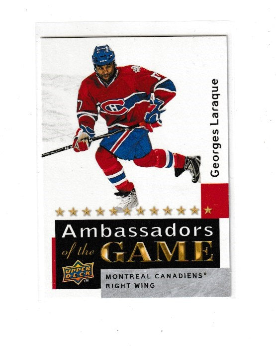 2009-10 Upper Deck Ambassadors of the Game #AG41 Georges Laraque