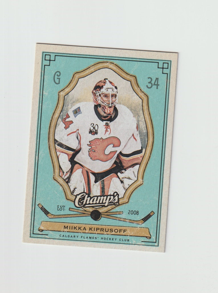 2009-10 Upper Deck Champs Green #15 Miikka Kiprusoff