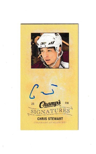 2009-10 Upper Deck Champs Signatures #CS-CS Chris Stewart