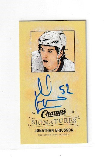 2009-10 Upper Deck Champs Signatures #CS-ER Jonathan Ericsson