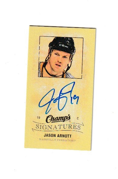 2009-10 Upper Deck Champs Signatures #CS-JA Jason Arnott