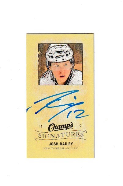 2009-10 Upper Deck Champs Signatures #CS-JB Josh Bailey
