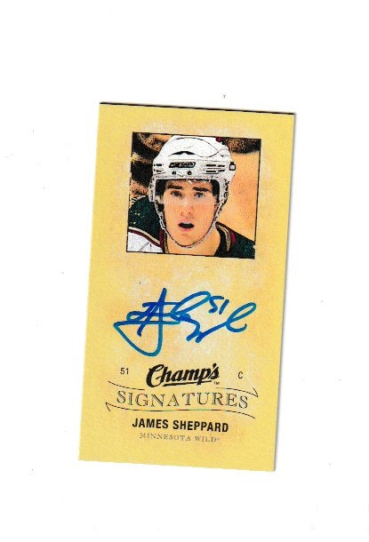 2009-10 Upper Deck Champs Signatures #CS-JS James Sheppard